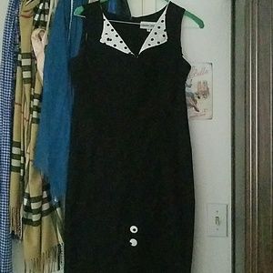 Black and White Bettie Page Wiggle Dress